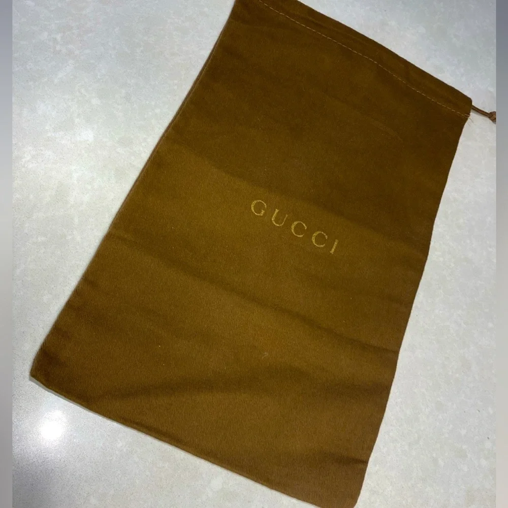 GUCCI Crystal Horsebit GG Heeled Monogram Gold Stiletto Mules size 8 & dust bag - Picture 17 of 17